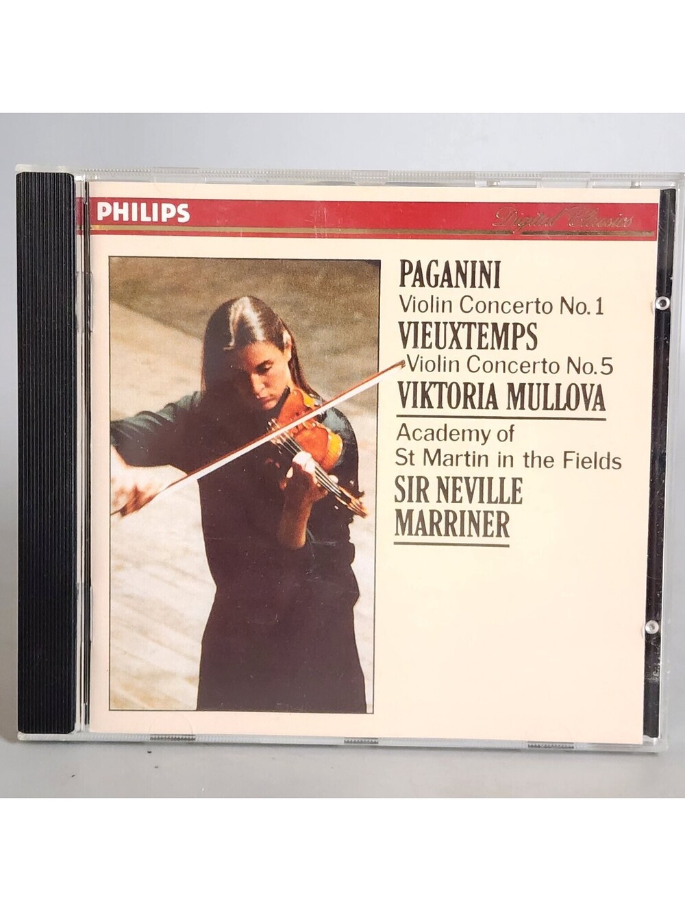 Paganini Vieuxtemps Violin Concertos Mullova Marriner CD Philips Digital